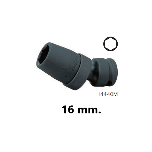 SKI - สกี จำหน่ายสินค้าหลากหลาย และคุณภาพดี | KOKEN 14440M-16 ลูกบ๊อกลม ข้ออ่อน 1/2นิ้ว-6P-16mm.